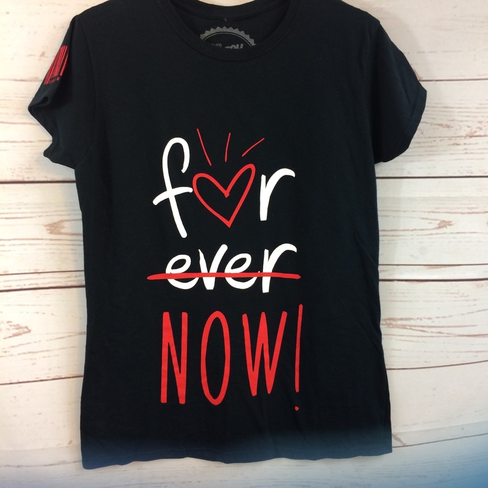 Girls Jr Served Fresh Black Tee